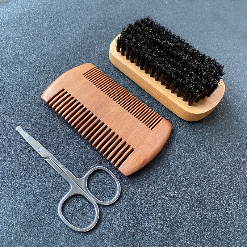 Men Grooming Hygiene - Erkek Sakal Bakım Seti, Sakal Fırçası,