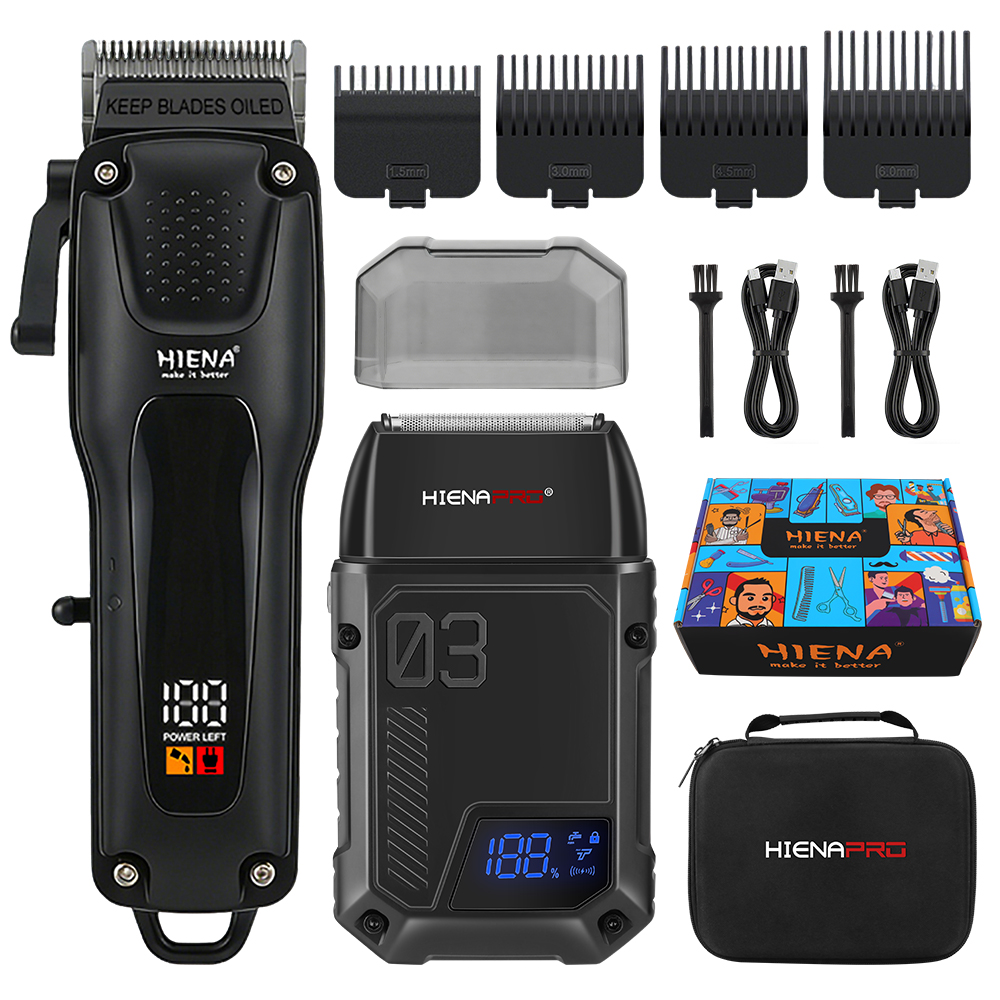 Mens Grooming Kit Gift - HIENA PRO 2'si 1 Arada Kablosuz