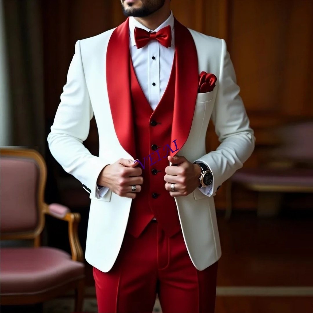 Özel Tasarım Beyaz ve Kırmızı  - Men'S Grooming Daily incelemesi ve fiyatı