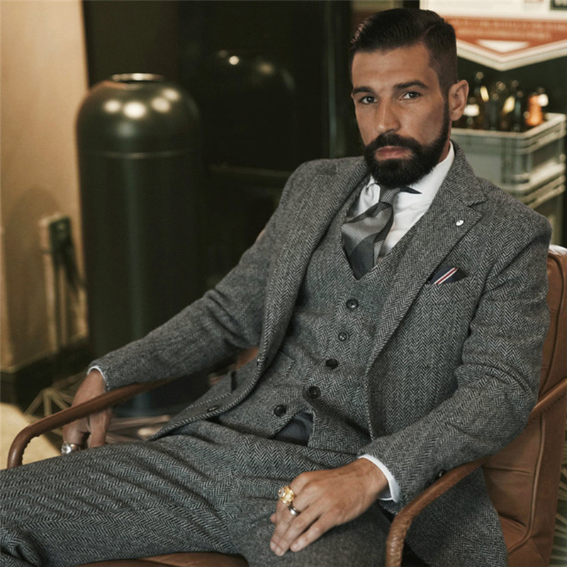 Gri yün tüvit kış Suit erkekle - Men'S Grooming Daily incelemesi ve fiyatı