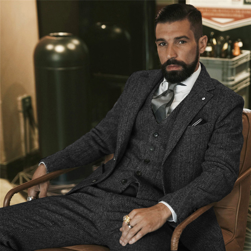 Gri yün tüvit kış Suit erkekle - Men'S Grooming Daily incelemesi ve fiyatı